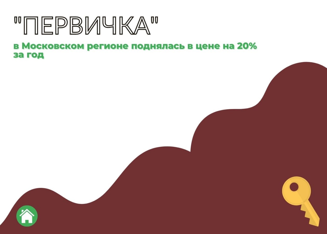 "Первичка" В Московском регионе поднялась в цене на 20% за год. — обложка статьи