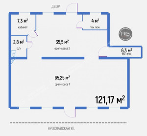 Миниатюра 9, 122м2 под офис Центральный район, 122 м², Санкт-Петербург, Центральный район, Ярославская ул., д.4