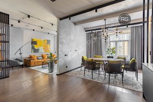 Миниатюра 1, Аренда дизайнерской квартиры, 103 м², Санкт-Петербург, Василеостровский район, Наличная ул., д.26, к.6