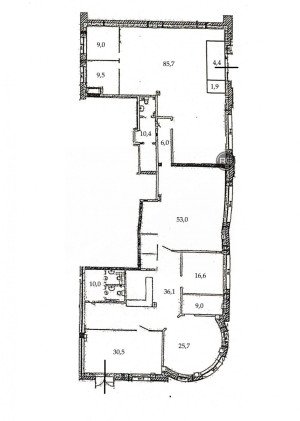 Миниатюра 10, Объект недвижимости #105347262, 313,2 м², Санкт-Петербург, Центральный район, Парадная ул., д.3, к.2