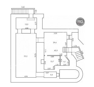Миниатюра 2, Объект недвижимости #52216657, 120 м², Санкт-Петербург, Центральный район, Конная ул., д.8