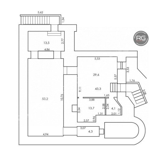 Объект недвижимости #52216657, 120 м², Санкт-Петербург, Центральный район, Конная ул., д.8