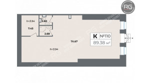 Миниатюра 4, Фасадное помещение 89м2 Лиговский, 89 м², Санкт-Петербург, Центральный район, Лиговский пр-кт., д.127