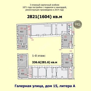 Миниатюра 22, Гостиница, 2 700 м², Санкт-Петербург, Адмиралтейский район, Галерная ул., д.15