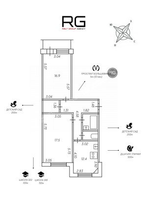 Миниатюра 27, Идеальная двушка пешком от метро!, 66,1 м², Санкт-Петербург, Невский район, Товарищеский пр-кт., д.10, к.1