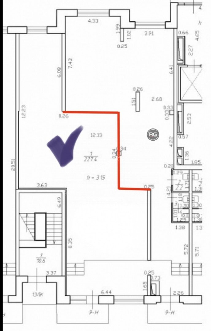 Миниатюра 5, Коммерция 117 м2, 117 м², Санкт-Петербург, Выборгский район, Тореза пр-кт., д.77, к.1, литер А