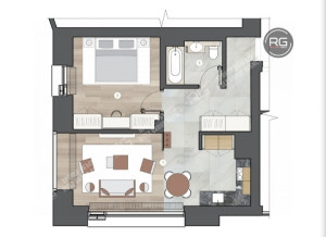 Миниатюра 7, Квартира 58м2 в DeLux ЖК, 58 м², Санкт-Петербург, Петроградский район, Адмирала Лазарева наб., д.22