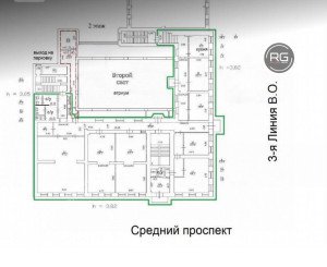 Миниатюра 2, Офис с отдельным входом, 510 м², Санкт-Петербург, Василеостровский район, Средний В.О. пр-кт., д.34