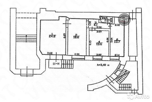 Продажа в центре города 80м2, 80 м², Санкт-Петербург, Центральный район, Невский пр-кт., д.135