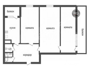 Миниатюра 25, Прямая продажа, 61,4 м², Санкт-Петербург, Выборгский район, Жака Дюкло ул., д.12