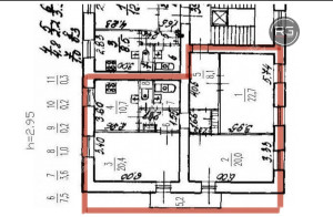 Миниатюра 28, Шикарная сталинка у метро!, 95 м², Санкт-Петербург, Московский район, Бассейная ул., д.43, литер А