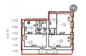 Миниатюра 19, стильная сталинка у Парка Победы, 94,7 м², Санкт-Петербург, Московский район, Бассейная ул., д.43
