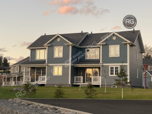 Миниатюра 1, Таунхаус с отделкой White box, 196 м², Ленинградская область, Всеволожский район, Кирполье д., Швейцарский проезд.