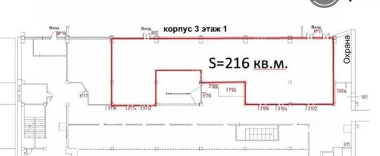   Торговая площадь, 216 м2, 216 кв.м. 