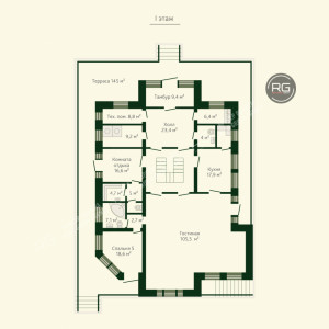 Миниатюра 15, Вилла, которая имеет свою историю, 800 м², Санкт-Петербург, Курортный район, Зеленогорск г., Курортный, 2-я Пляжевая ул., д.1