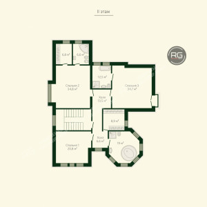 Миниатюра 13, Вилла в окружении природы, 404 м², Санкт-Петербург, Курортный район, Зеленогорск г., Курортный, 2-я Пляжевая ул., д.1, литер Л