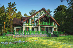 Миниатюра 2, Вилла в стиле «русская усадьба», 710 м², Санкт-Петербург, Курортный район, Зеленогорск г., Курортный, 2-я Пляжевая ул., д.1